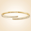 Lab Grown Diamond Pavé Wrap Hinged Bracelet