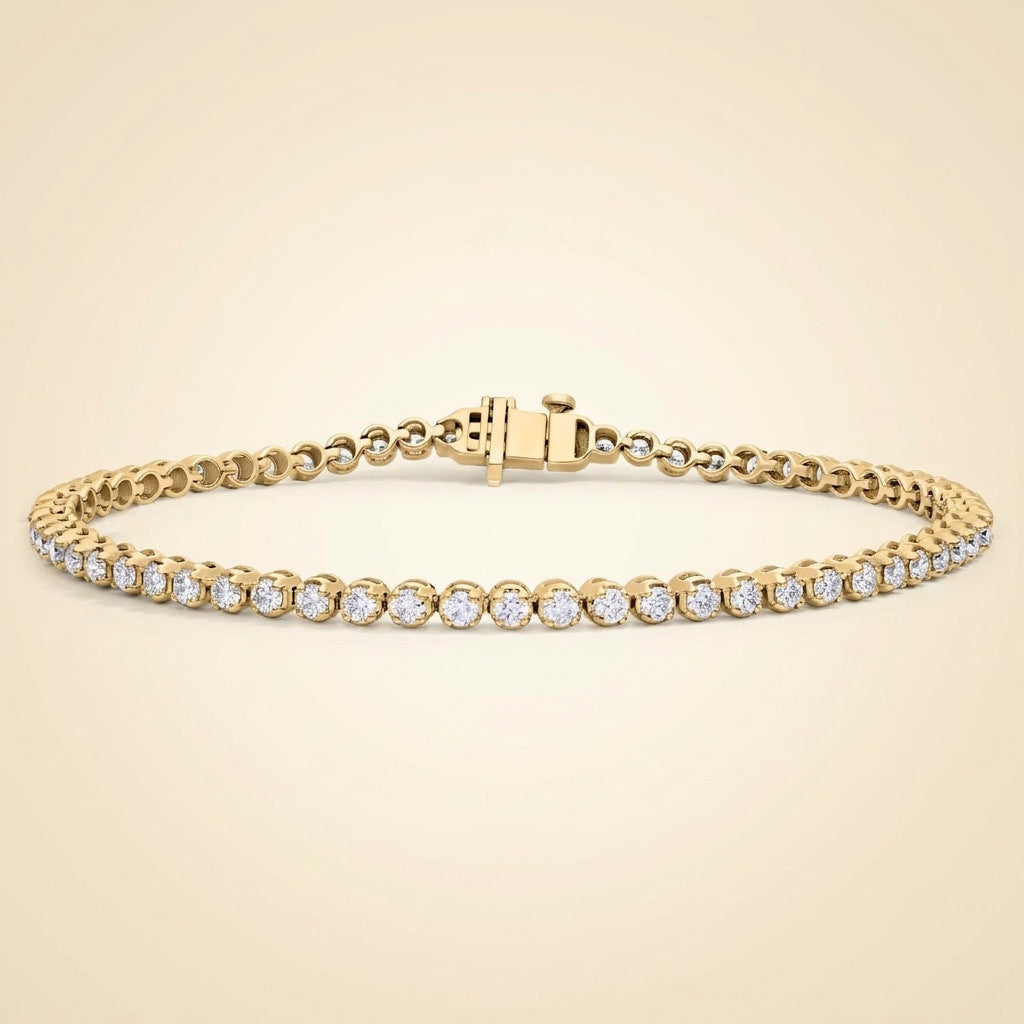 7 " four prong lab-grown diamond tennis bracelet