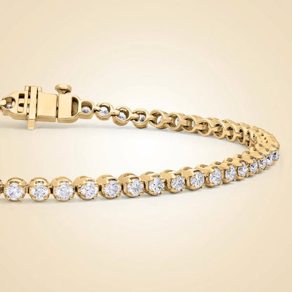 7 " Four Prong Lab-Grown Diamond Tennis Bracelet