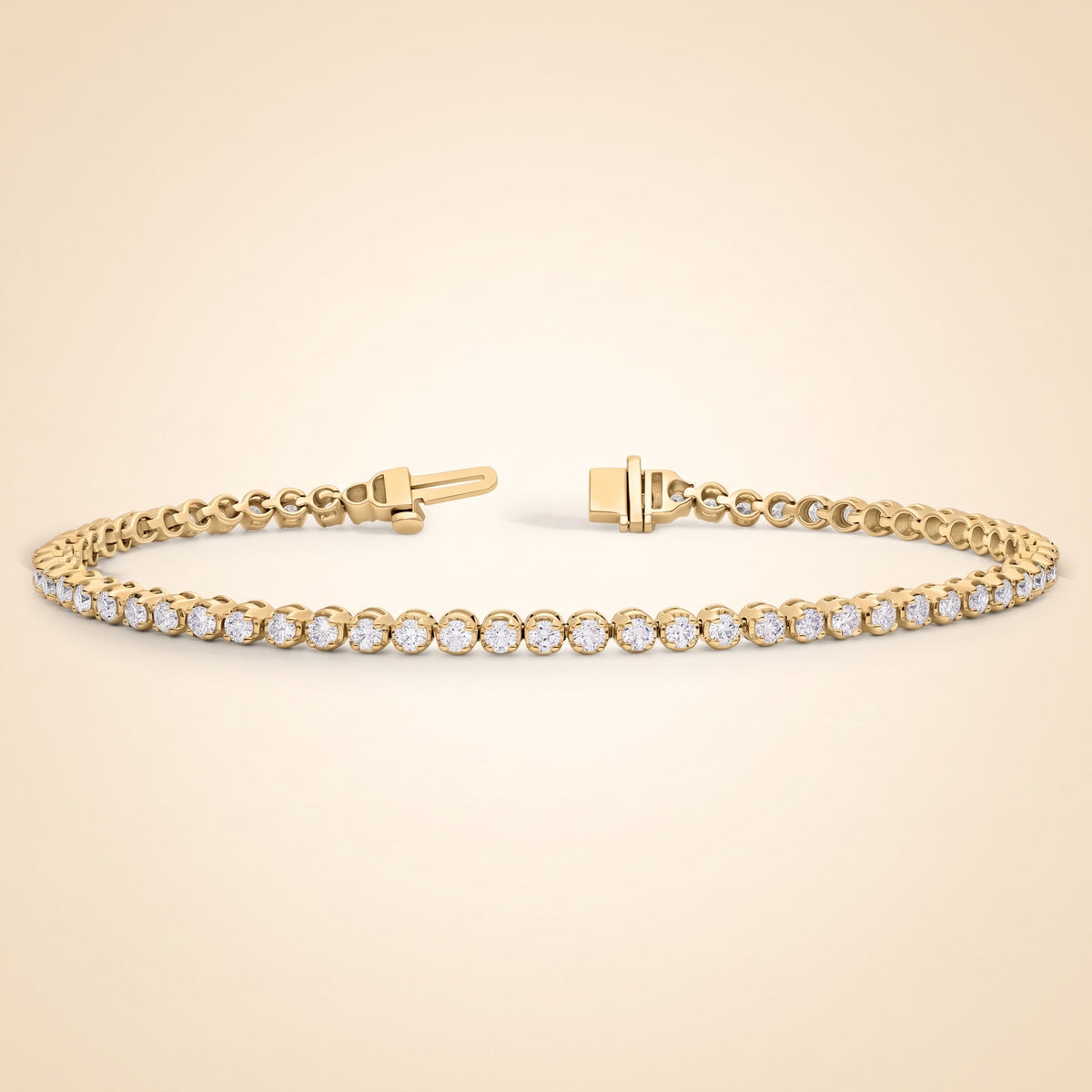 7 " four prong lab-grown diamond tennis bracelet