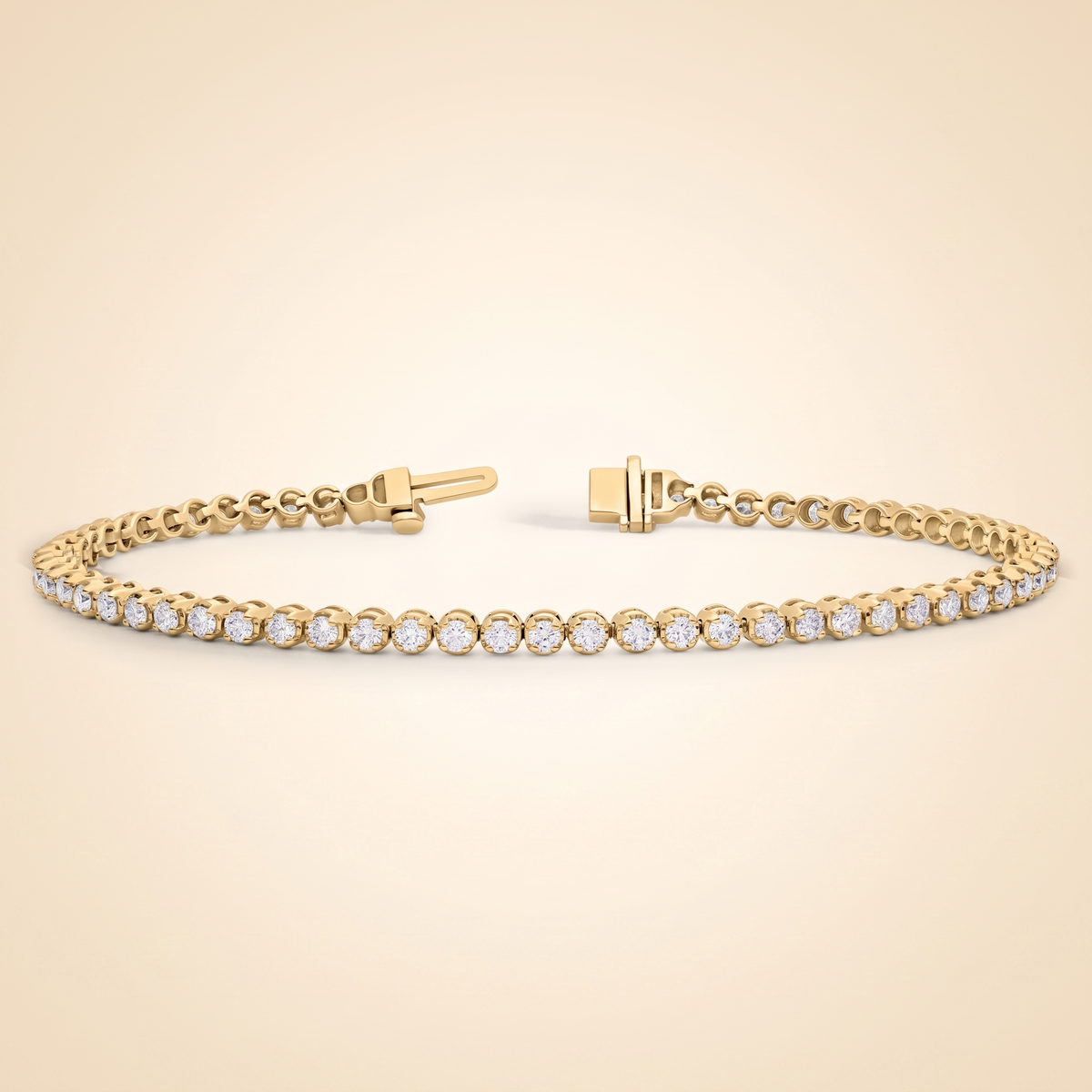 7 " four prong lab-grown diamond tennis bracelet