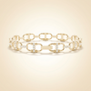 Interlink Diamond Marine Tennis Bracelet