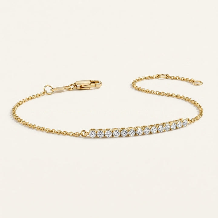 1/5 Coverage Petite Lab Diamond Tennis Bracelet