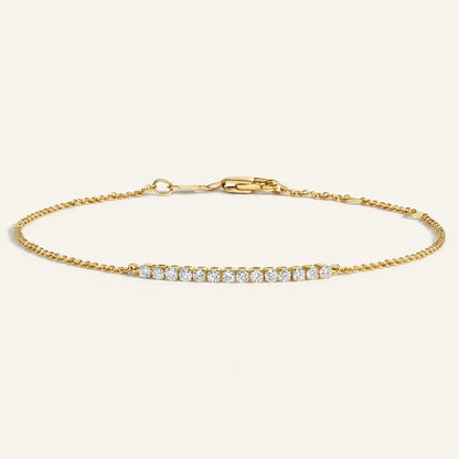 1/5 Coverage Petite Lab Diamond Tennis Bracelet
