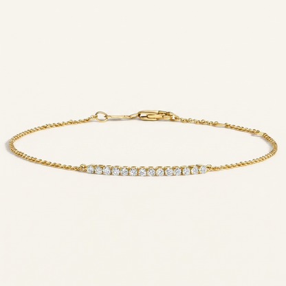 1/5 Coverage Petite Lab Diamond Tennis Bracelet