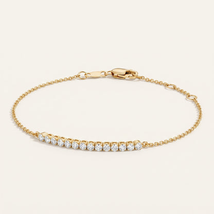 1/5 Coverage Petite Lab Diamond Tennis Bracelet