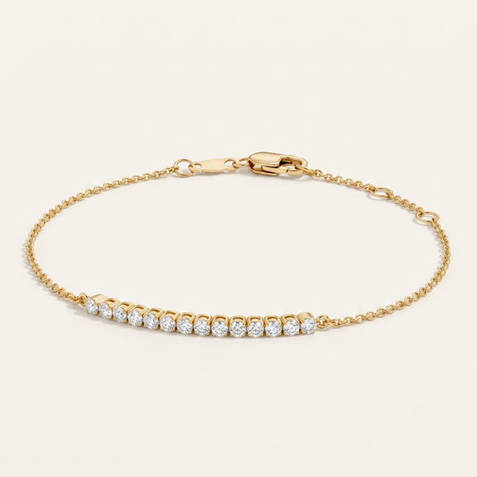 1/5 Coverage Petite Lab Diamond Tennis Bracelet