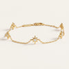 Diamond Starburst Station Chain Bracelet