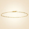 Interlocking Heart Link Chain Bracelet in 14K Gold