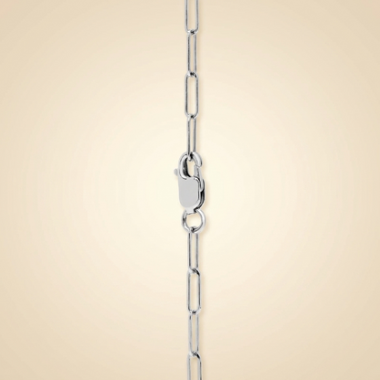 Lab Grown Emerald Cut Diamond Bezel Paperclip Bracelet