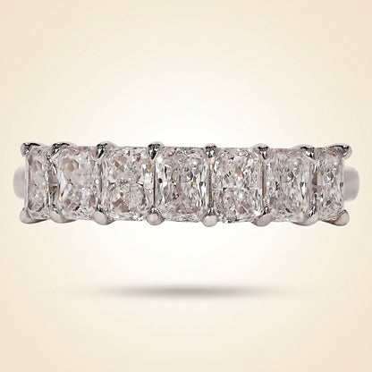 Seven-Stone Radiant Cut Diamond Band