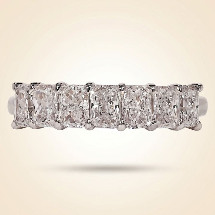 Seven-Stone Radiant Cut Diamond Band