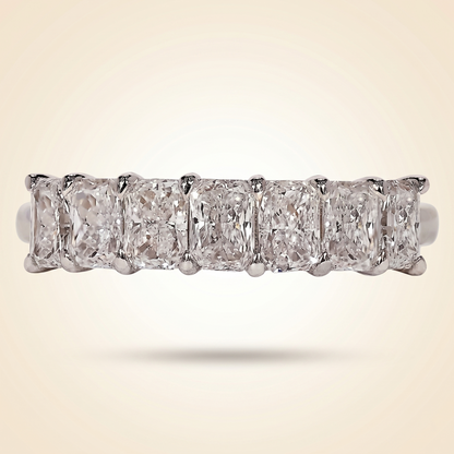 Seven-Stone Radiant Cut Diamond Band