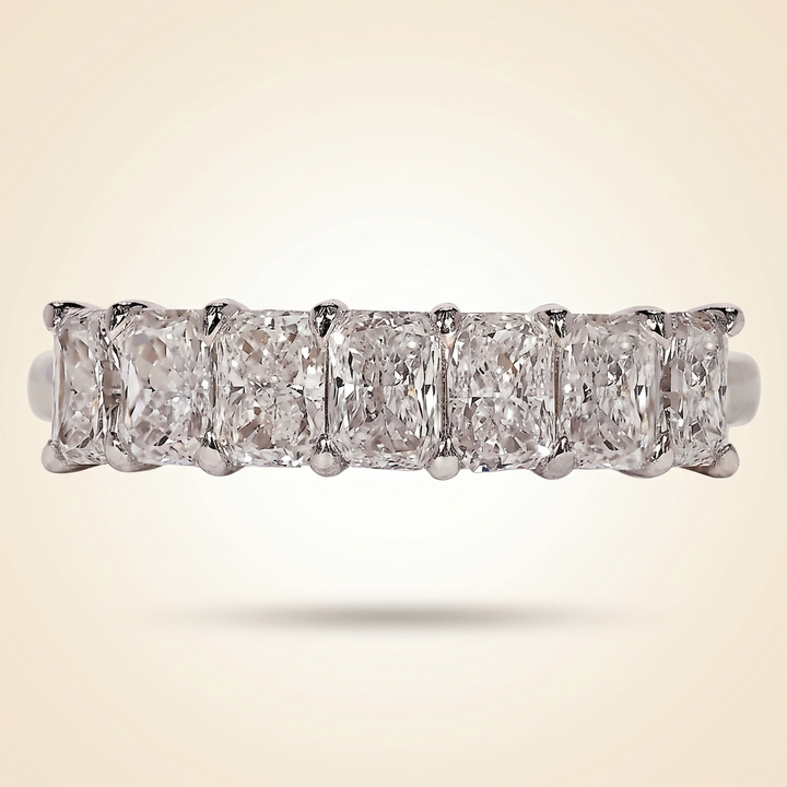 Seven-Stone Radiant Cut Diamond Band