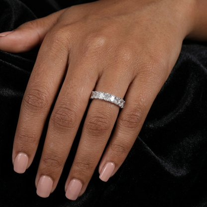 Seven-Stone Radiant Cut Diamond Band