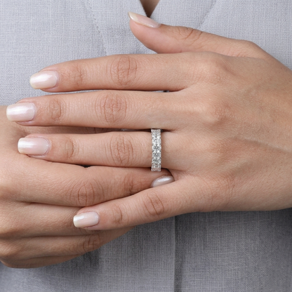 Seven-Stone Radiant Cut Diamond Band