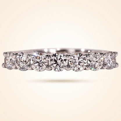 Seven-Stone Round Cut Diamond Band
