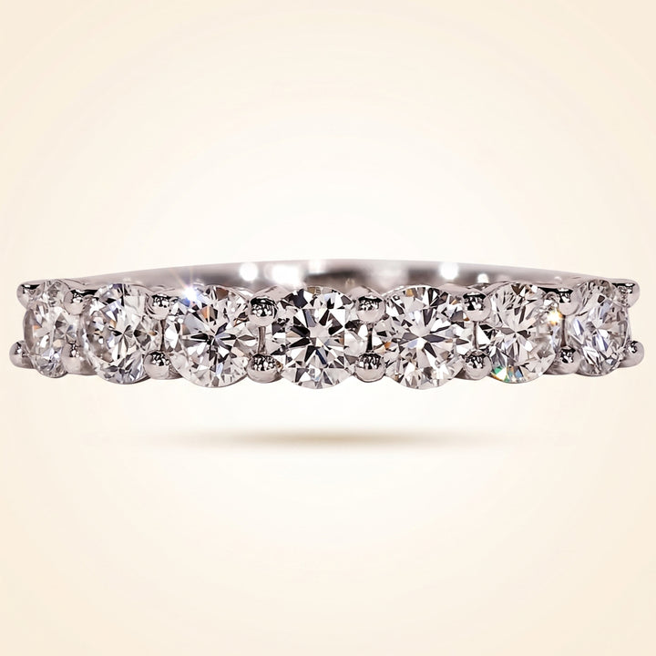 Seven-Stone Round Cut Diamond Band