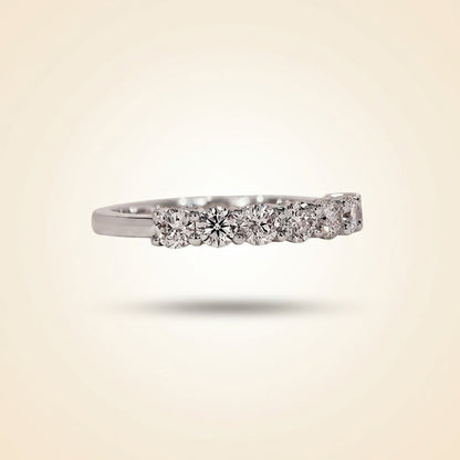 Seven-Stone Round Cut Diamond Band