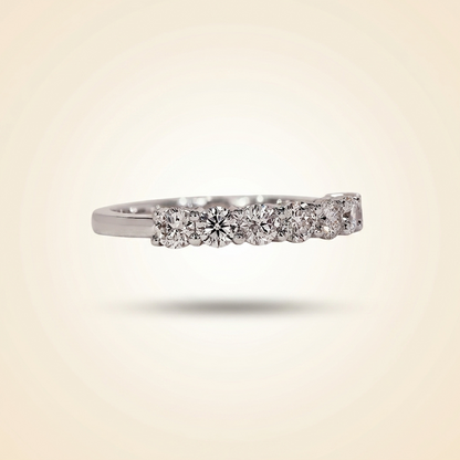 Seven-Stone Round Cut Diamond Band