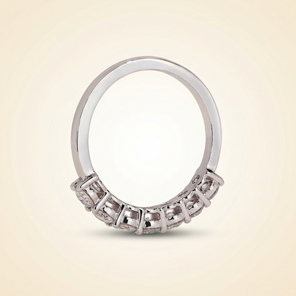 Seven-Stone Round Cut Diamond Band