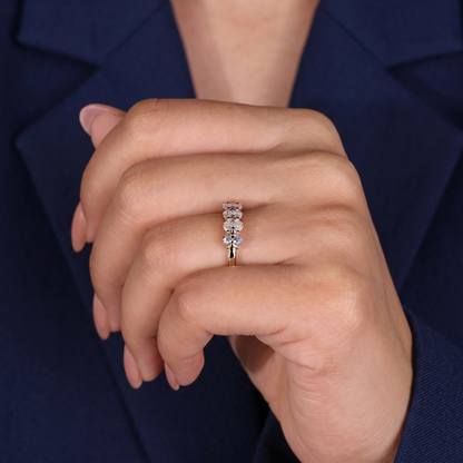 Five-Stone Oval Cut Wedding Band