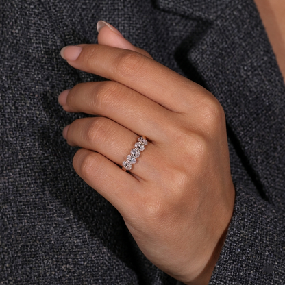 Five-Stone Oval Cut Wedding Band