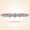 Seven-Stone Half Eternity Round Cut Diamond Band