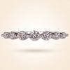 Seven-Stone Half Eternity Round Cut Diamond Band