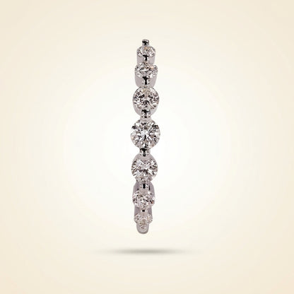 Seven-Stone Half Eternity Round Cut Diamond Band