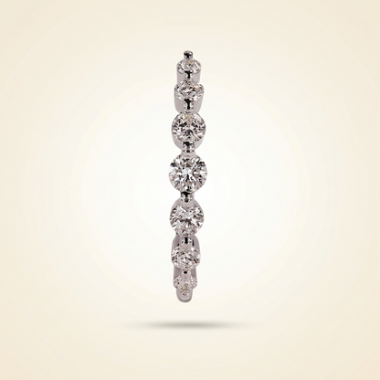 Seven-Stone Half Eternity Round Cut Diamond Band