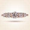 Five-Stone Graduated Round Cut Diamond Band