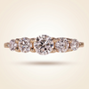 Five-Stone Graduated Round Cut Diamond Band