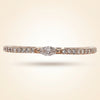 East-West Marquise Center Pave Diamond Band