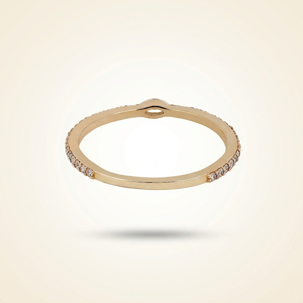 east-west marquise center pave diamond band