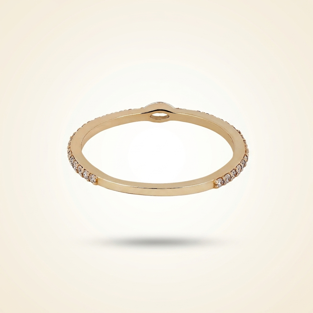east-west marquise center pave diamond band