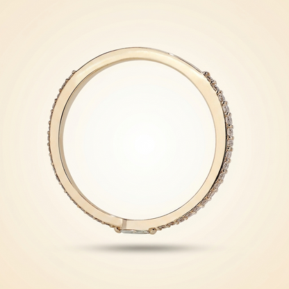 East-West Marquise Center Pave Diamond Band