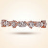 Alternating East-West Marquise and Round Diamond Band