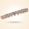 Graduated Round Cut Diamond Half-Eternity Band