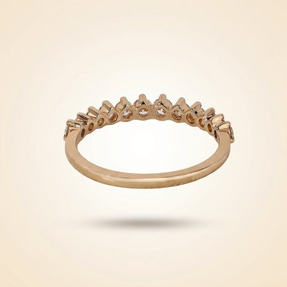 Graduated Round Cut Diamond Half-Eternity Band