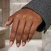 Half-Eternity Micro-Pavé Round Diamond Wedding Band
