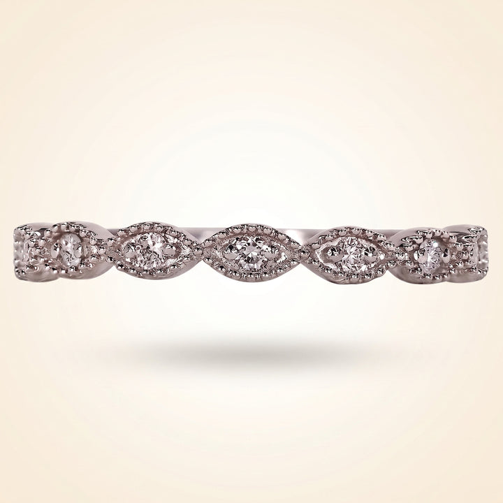 Vintage-Inspired Round Diamond Band