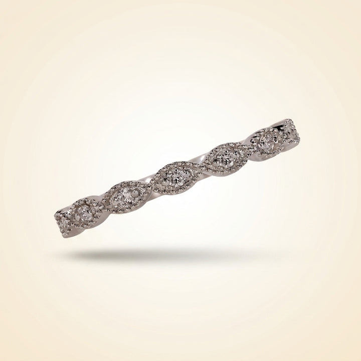 Vintage-Inspired Round Diamond Band