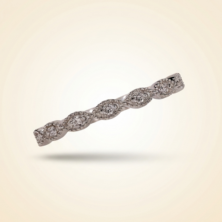 Vintage-Inspired Round Diamond Band
