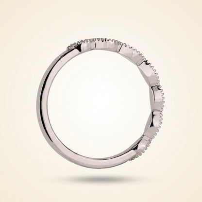Vintage-Inspired Round Diamond Band