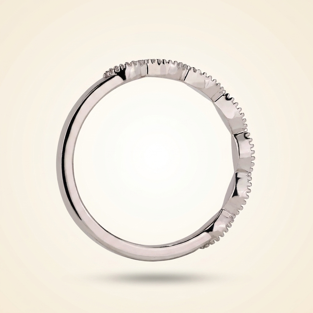 vintage-inspired round diamond band