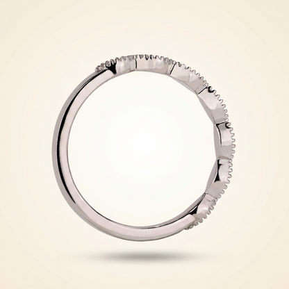 Vintage-Inspired Round Diamond Band