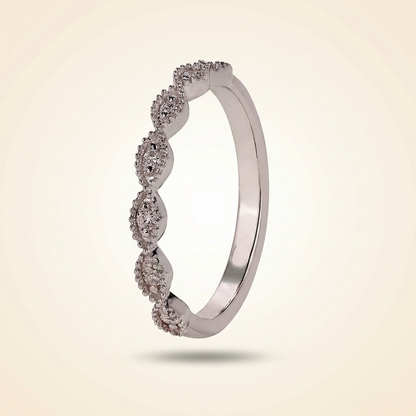 Vintage-Inspired Round Diamond Band
