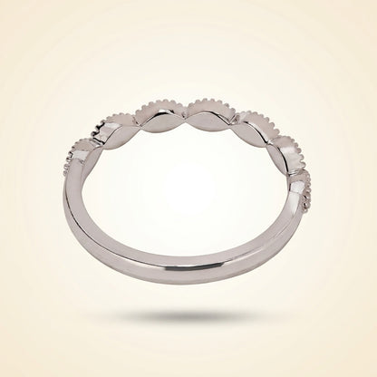 Vintage-Inspired Round Diamond Band