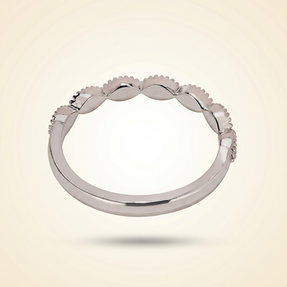 Vintage-Inspired Round Diamond Band